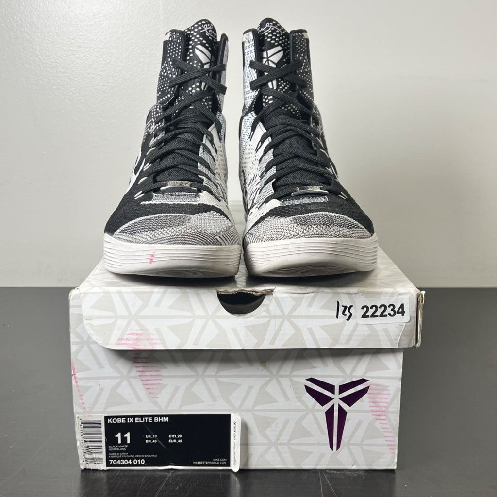 Nike Kobe 9 Elite Black History Month 11 (Moderately Worn Pre-Owned)NikeBlack/White - Image 2