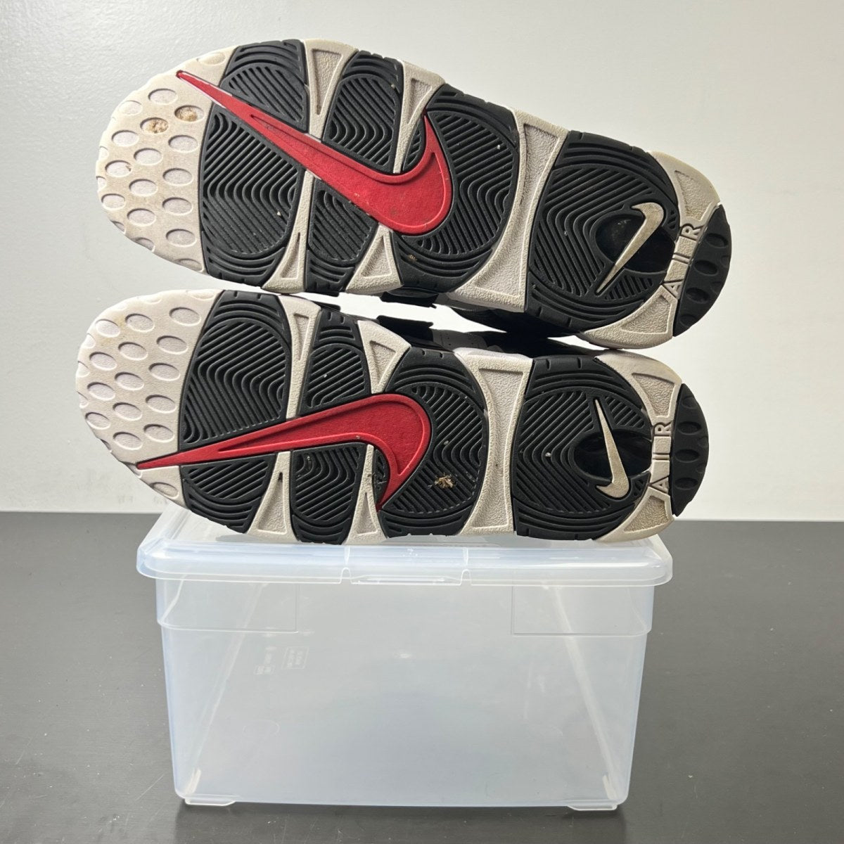 Nike Air More Uptempo Scottie Pippen 10.5 (Lightly Worn Pre-Owned)NikeWhite/Black-University Red - Image 4