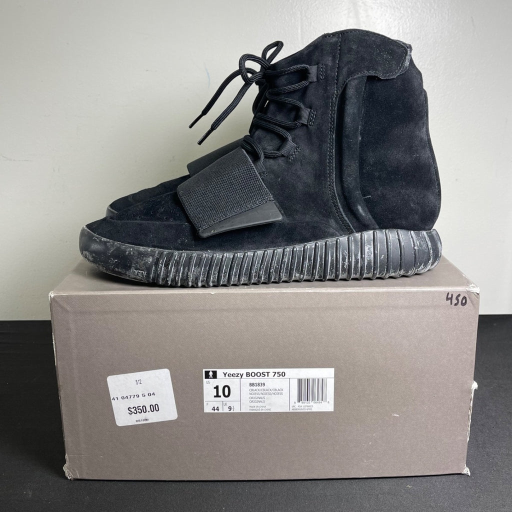 adidas Yeezy Boost 750 Triple Black (Size 10) - Image 3