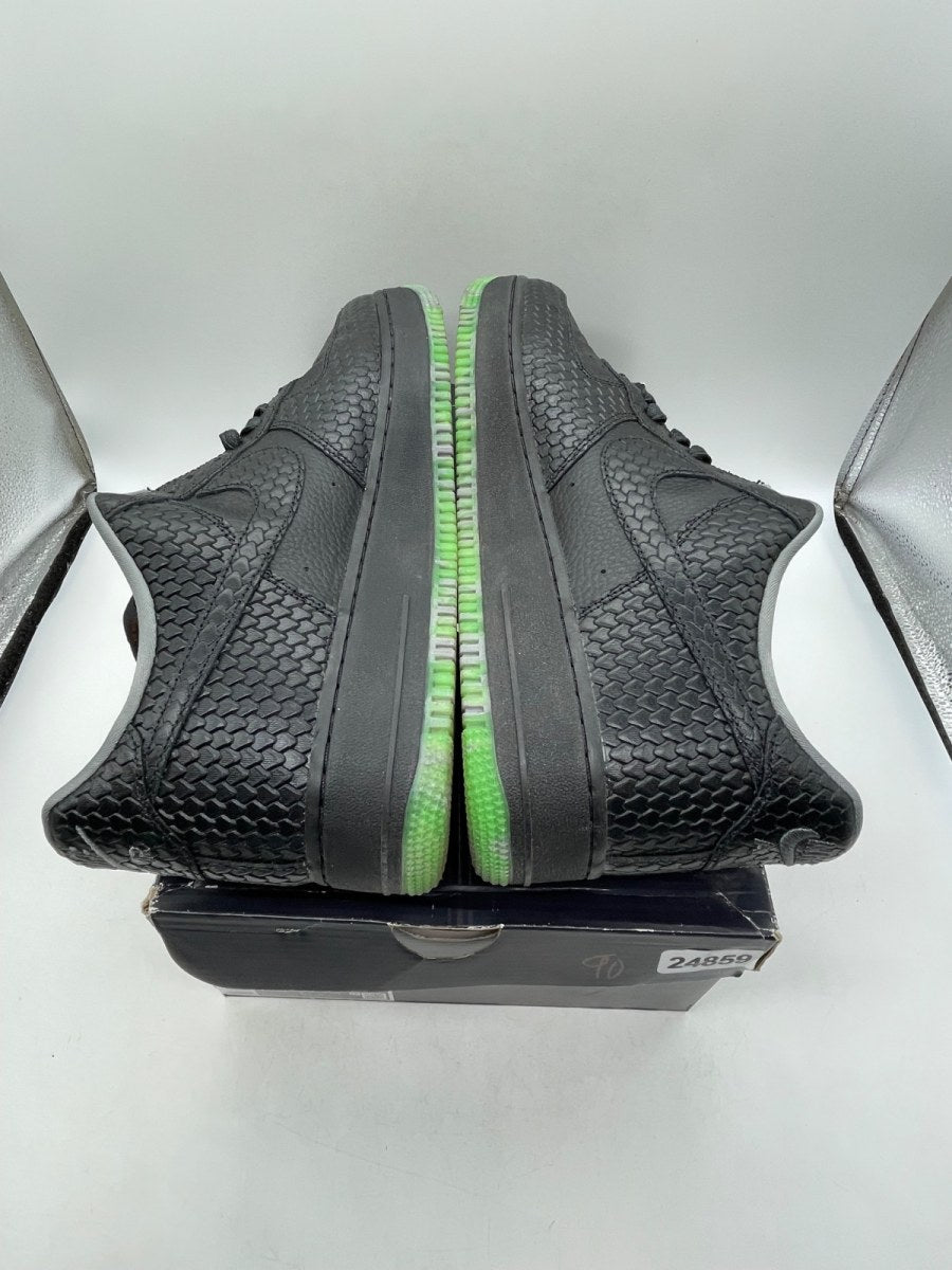 Nike Air Force 1 Low PRM Halloween (2023) 12 (Moderately Worn Pre-Owned)NikeBlack/Black-Smoke Grey-Campfire Orange-Green - Image 7