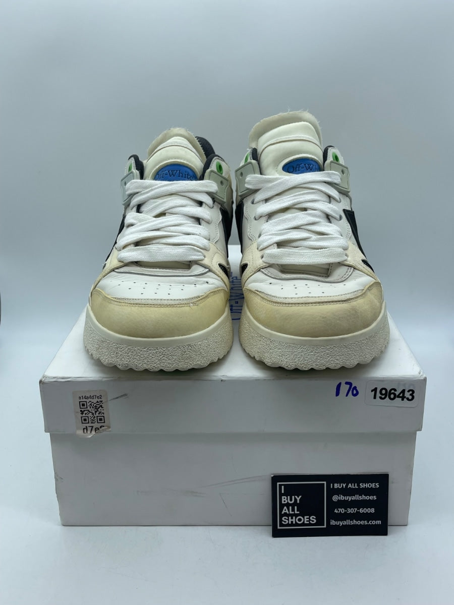 OFF-WHITE Sponge Mid Top White Black 45 (Moderately Worn Pre-Owned) - Image 2