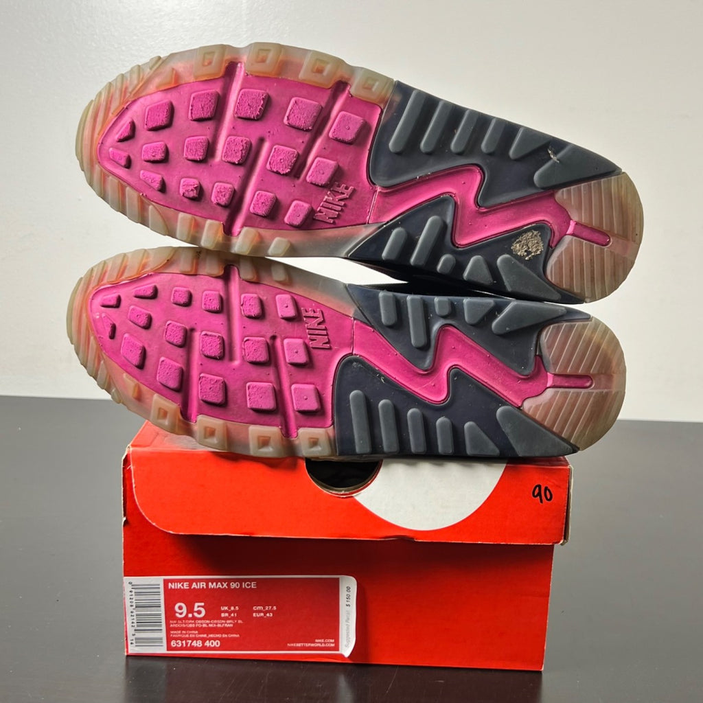 Nike Air Max 90 Ice New Slate 9.5 (Lightly Worn Pre-Owned)NikeNew Slate/Dark Obsidian/Barely Blue - Image 6
