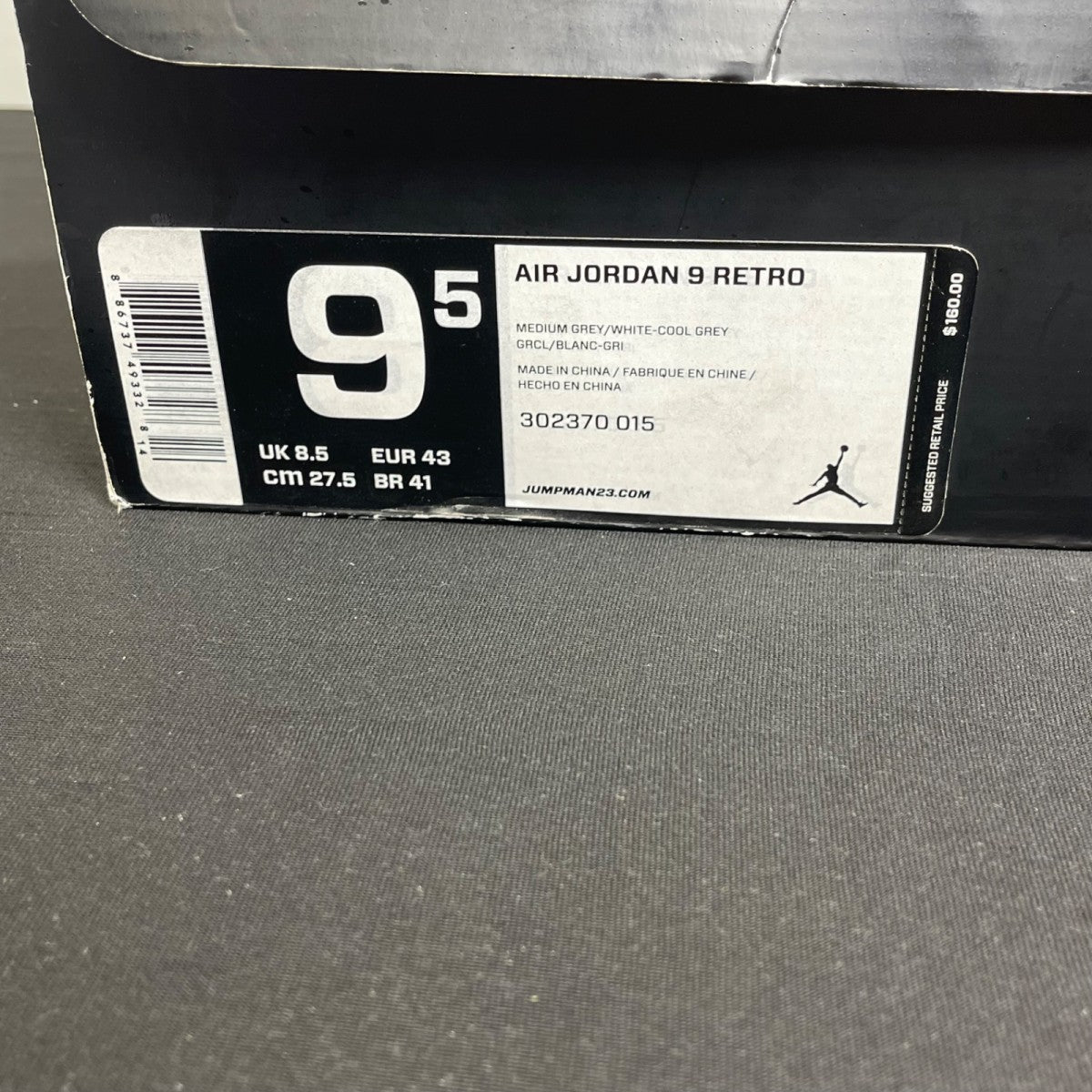 Jordan 9 Retro Cool Grey (2012) (Size 9.5) - Image 7