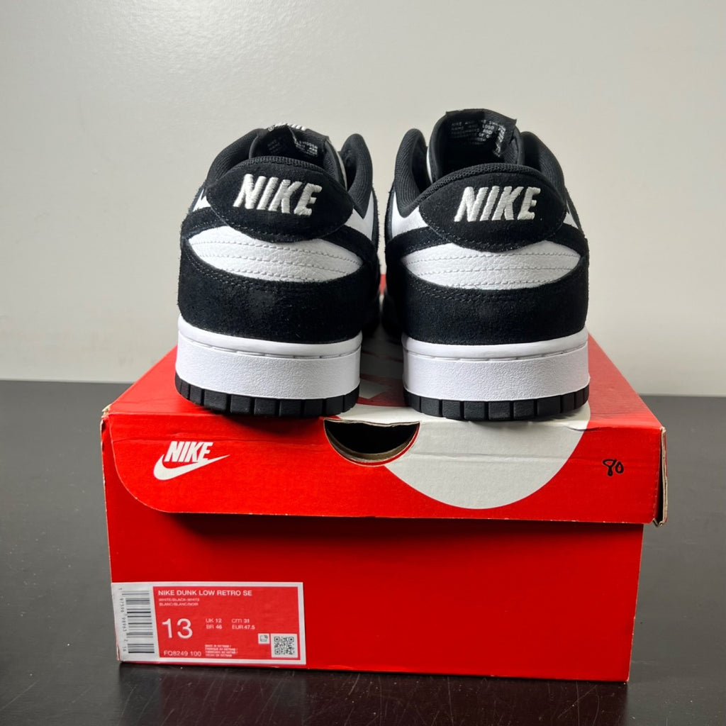 Nike Dunk Low Retro SE Suede Panda 13 (Lightly Worn Pre-Owned)Nike - Image 4