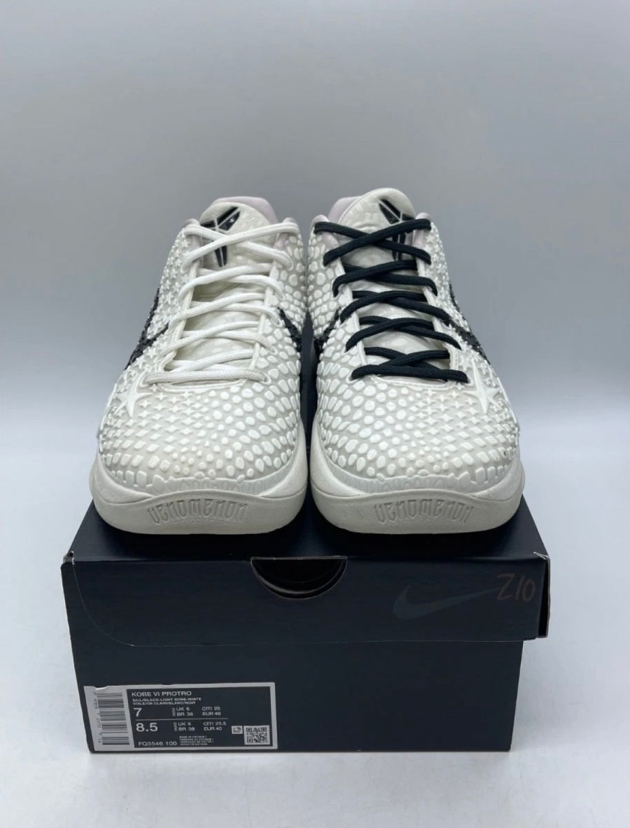 Nike Kobe 6 Protro Sail All-Star 7 (Lightly Worn Pre-Owned)NikeSail/Black/Light Bone/White/Platinum Violet - Image 2