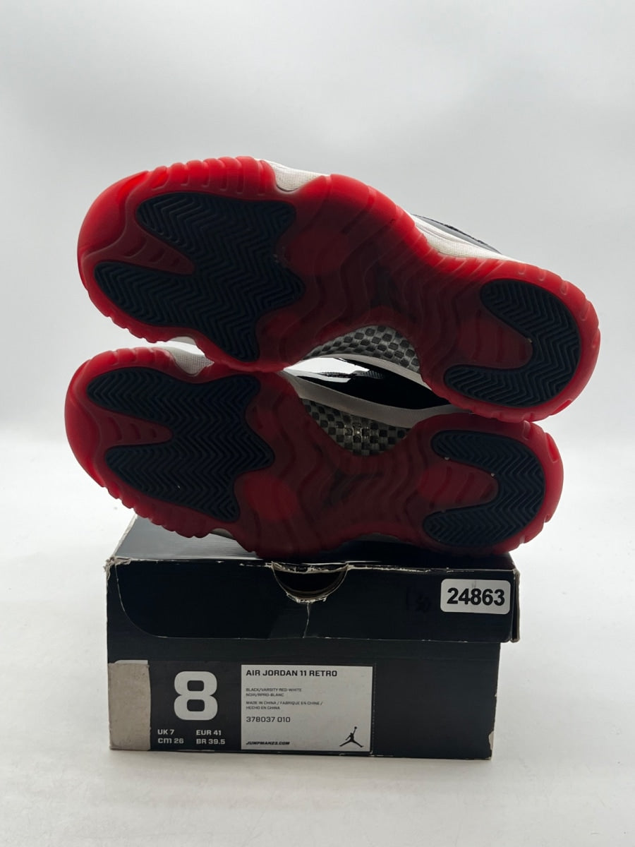 Jordan 11 Retro Playoffs (2012) 8 (Moderately Worn Pre-Owned)JordanBlack/Varsity Red-White - Image 8