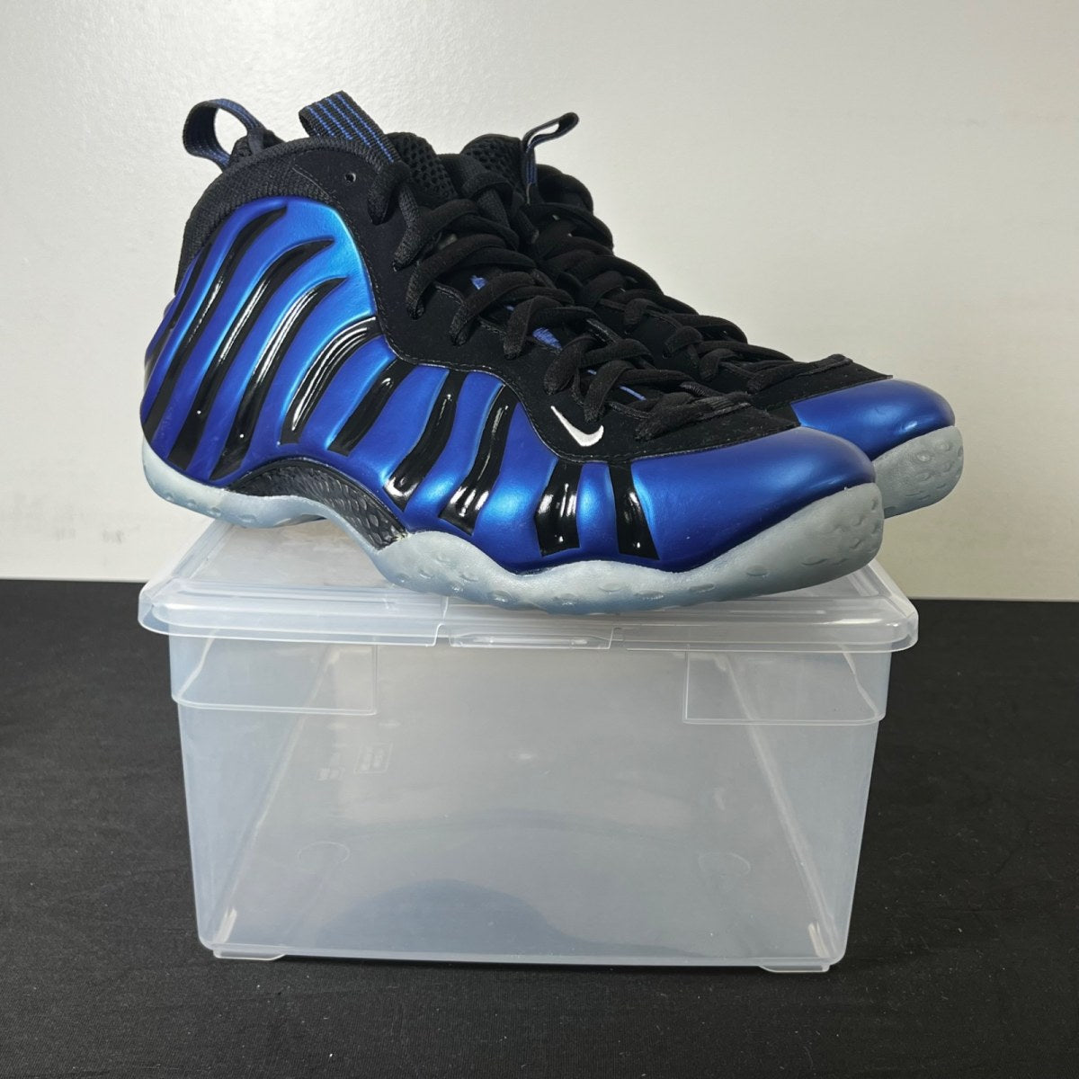 Nike Air Foamposite One Sharpie 10.5 (New Pre-Owned)NikeBlack/Varsity Royal-White - Image 1
