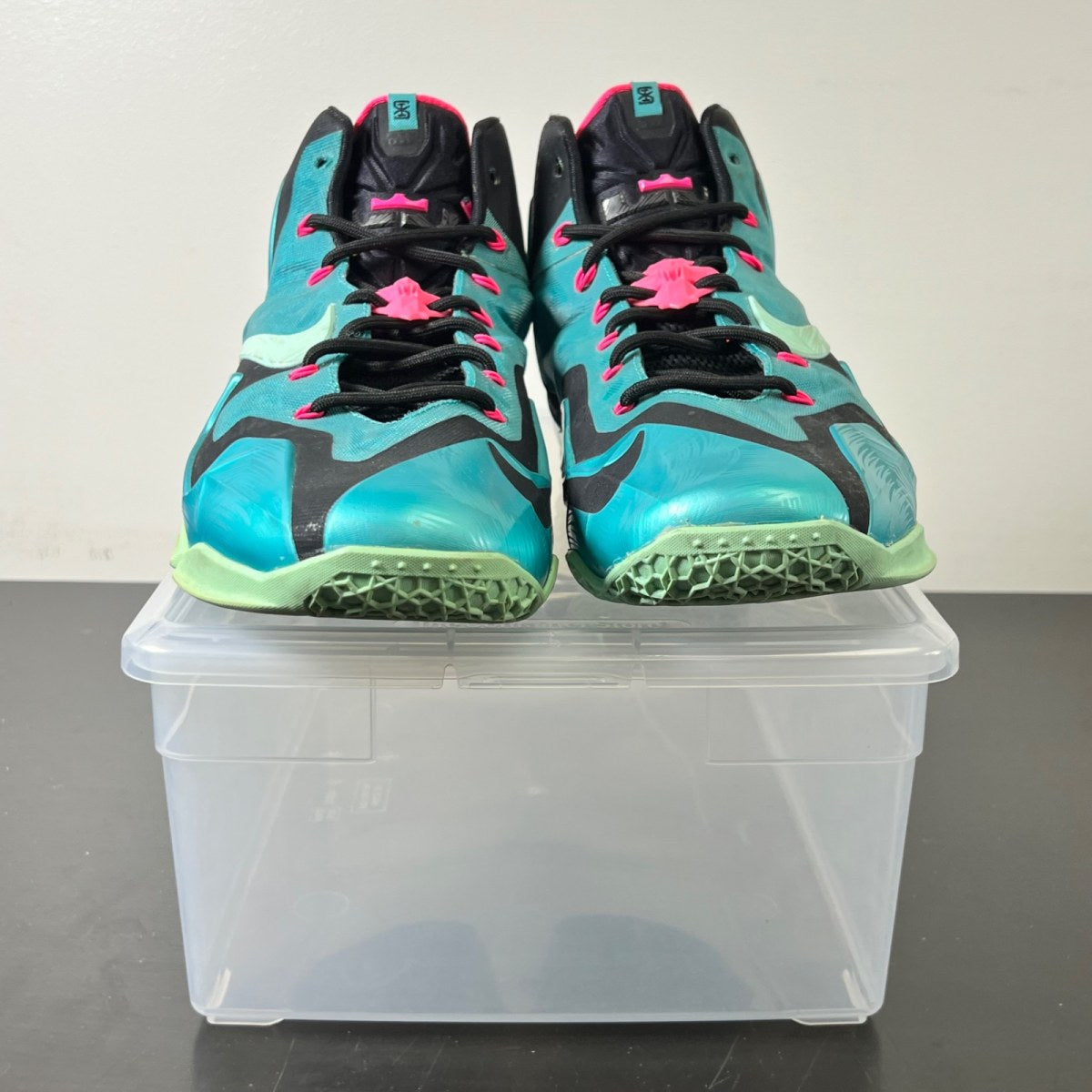 Nike LeBron 11 South Beach 12 (Lightly Worn Pre-Owned)NikeTurquoise/Black-Mint - Image 2