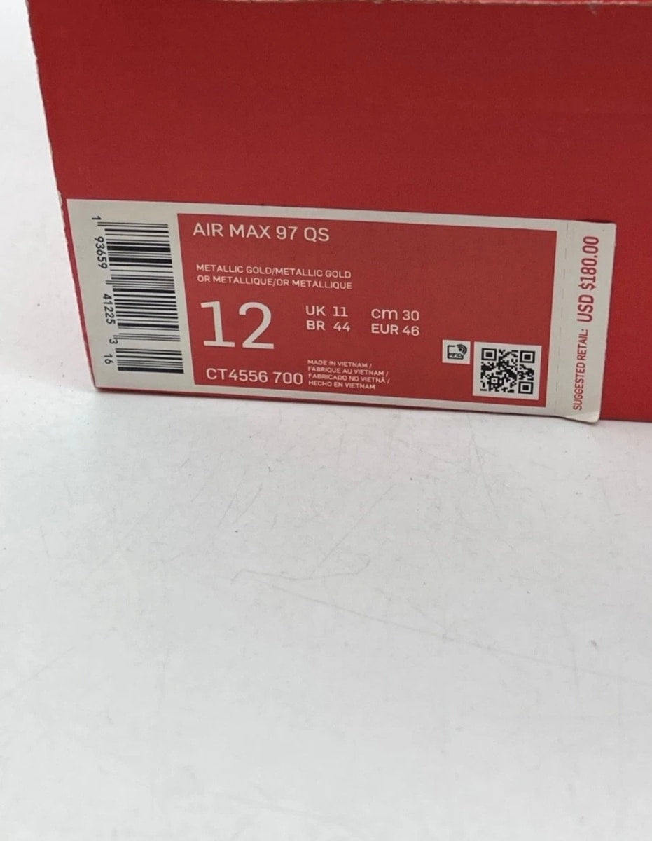 Nike Air Max 97 Gold Medal 12 (Lightly Worn Pre-Owned)NikeMetallic Gold/Metallic Gold-Metallic Gold - Image 7