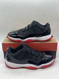Jordan 11 Retro Low Bred (2025) 11 (Moderately Worn Pre-Owned)JordanBlack/White-Varsity Red - Image 1