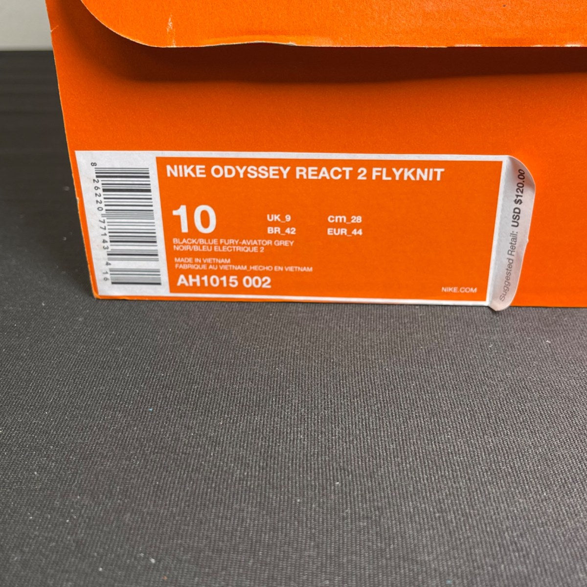 Nike Odyssey React 2 Flyknit 'Black Aviator Grey' (Size 10) - Image 7