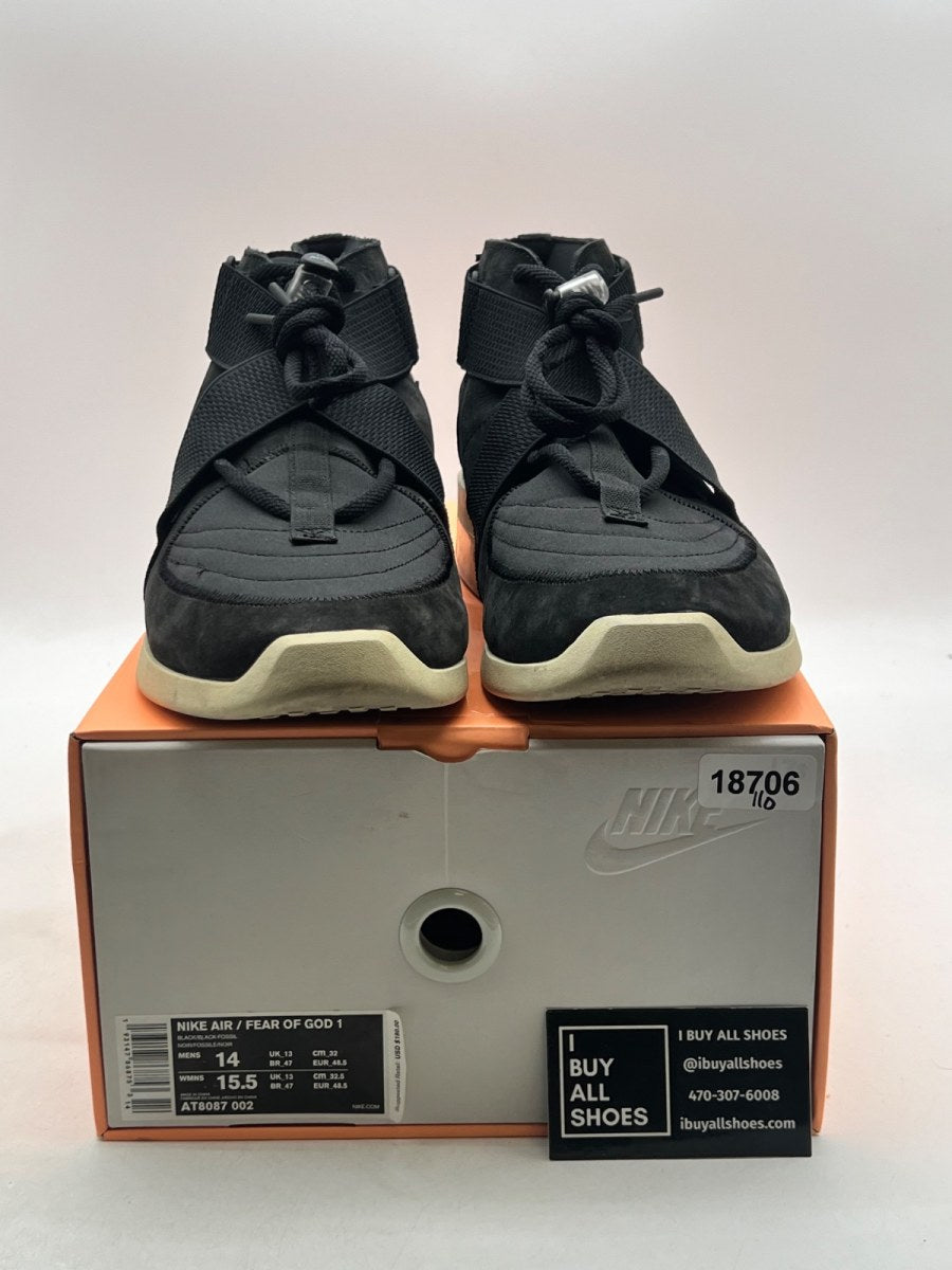 Nike Air Fear Of God Raid Black 14 (Moderately Worn Pre-Owned) - Image 2