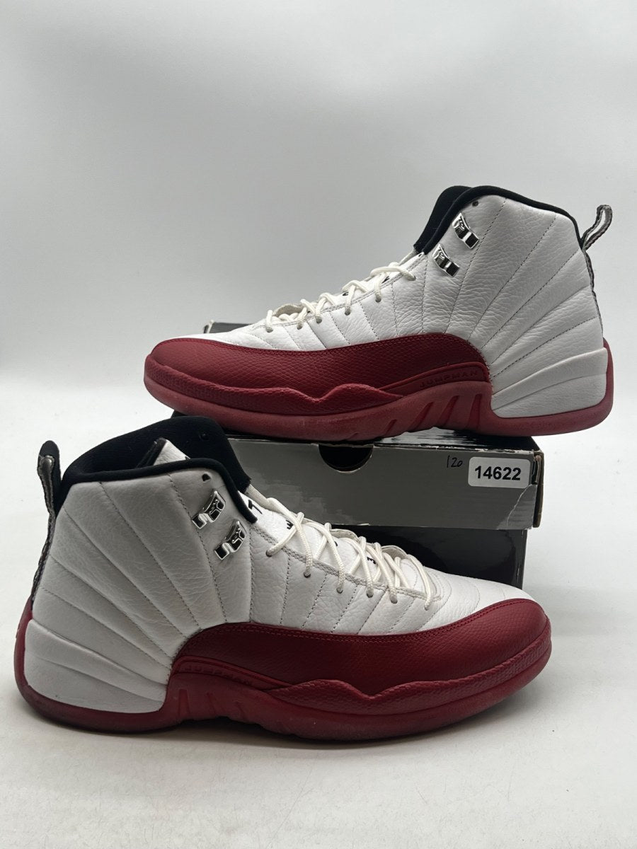 Jordan 12 Retro Cherry (2009) 11 (Moderately Worn Pre-Owned)JordanWhite/Varsity Red - Image 1