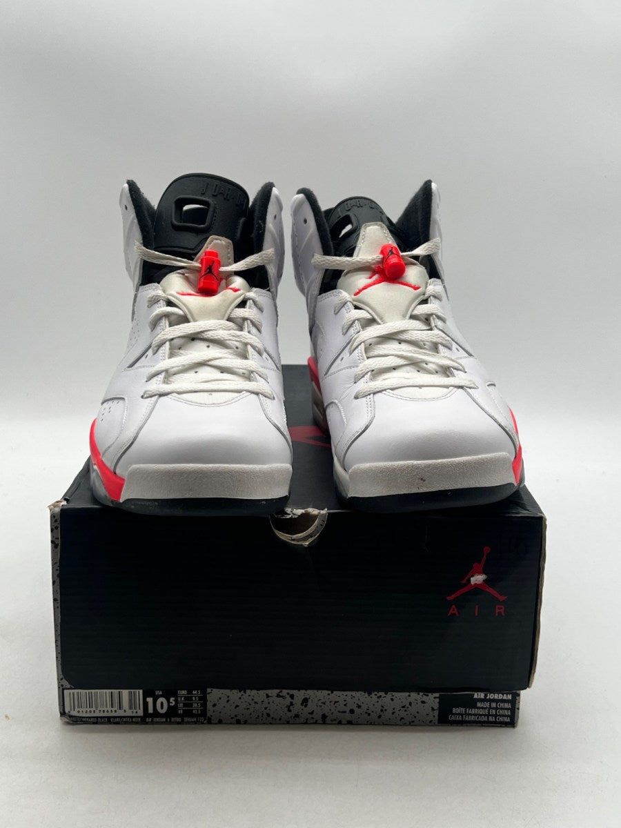 Jordan 6 Retro Infrared White (2014) 10.5 (Moderately Worn Pre-Owned)JordanWhite/Infrared - Image 2