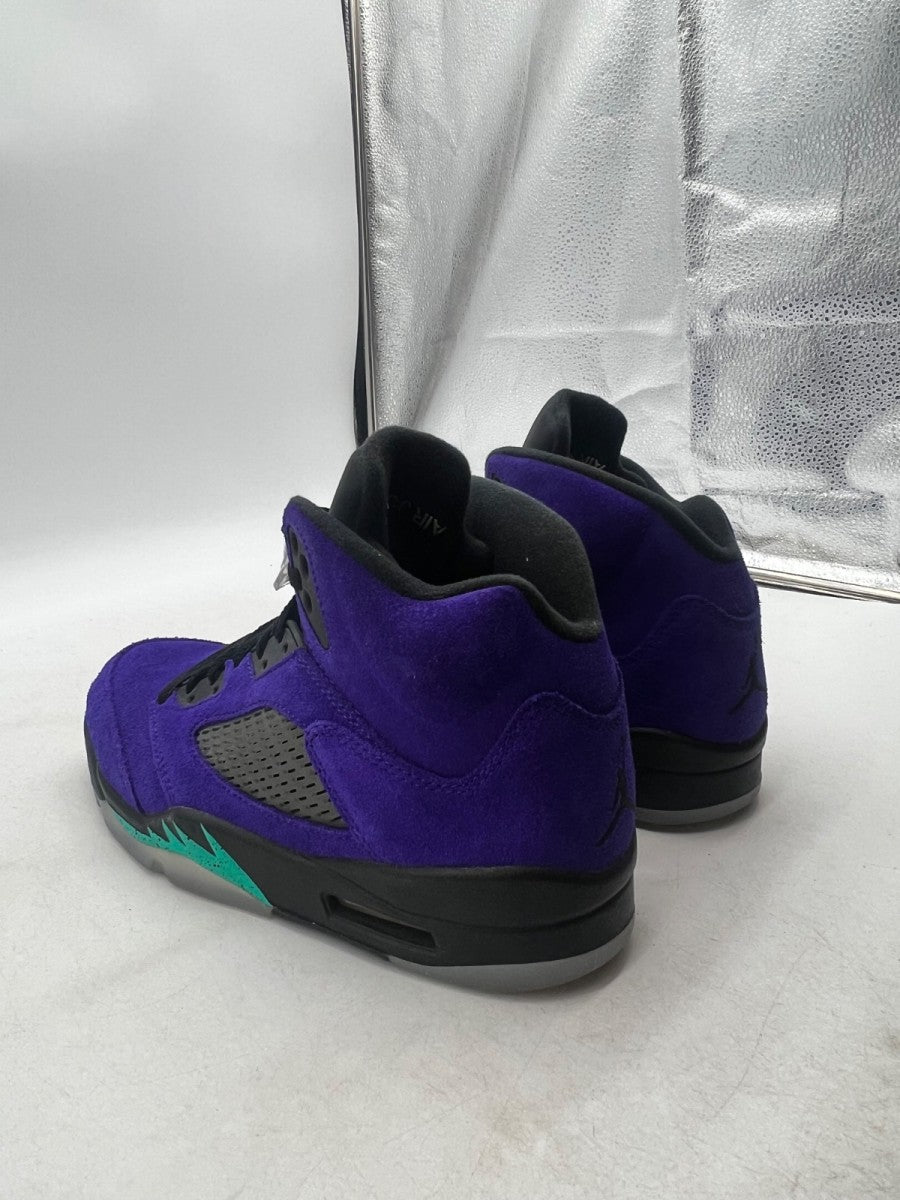 Jordan 5 Retro Alternate Grape 8.5 (Lightly Worn Pre-Owned)JordanGrape Ice/New Emerald-Black - Image 4