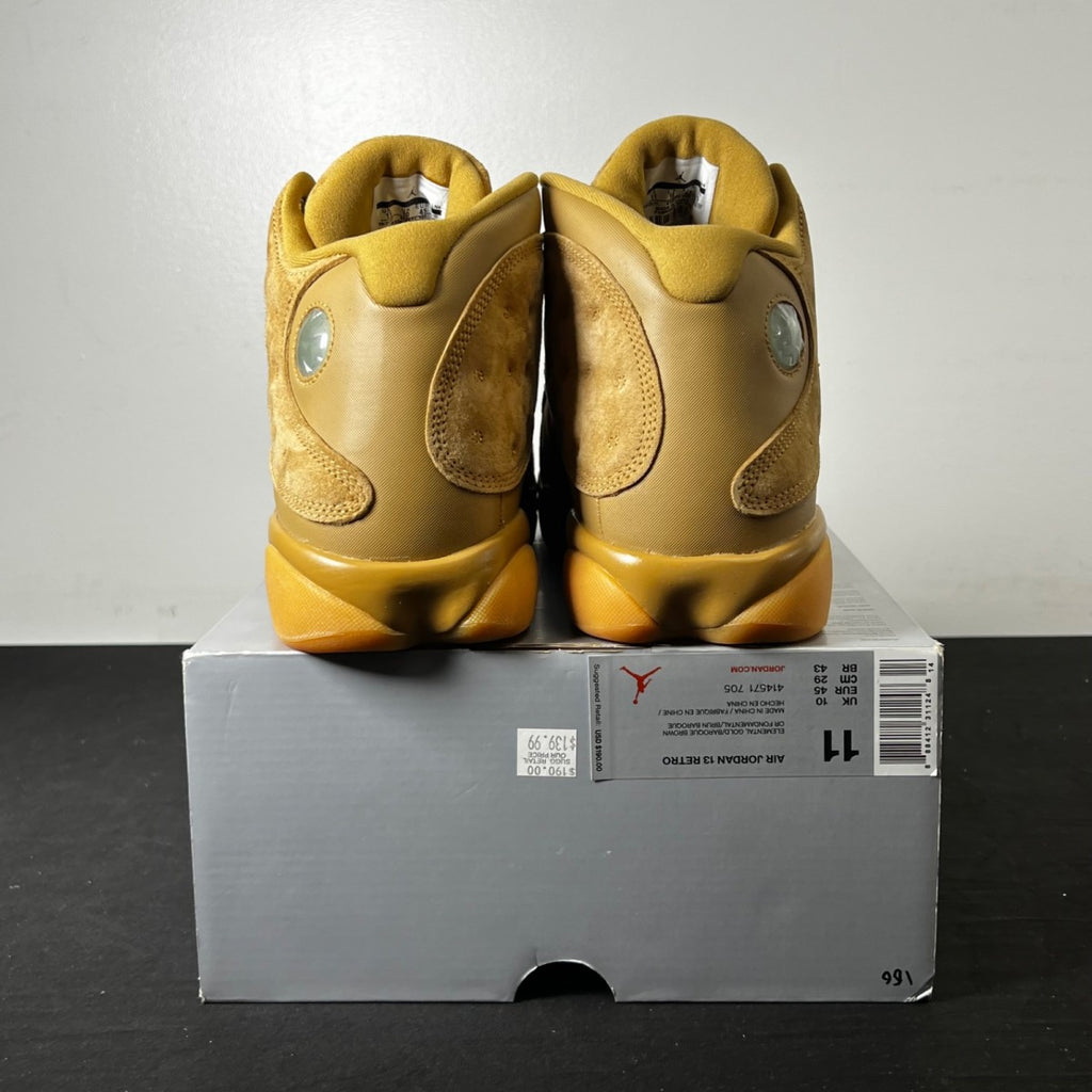 Jordan 13 Retro Wheat 11 (New Pre-Owned)JordanElemental Gold/Baroque Brown-Gum Yellow - Image 4
