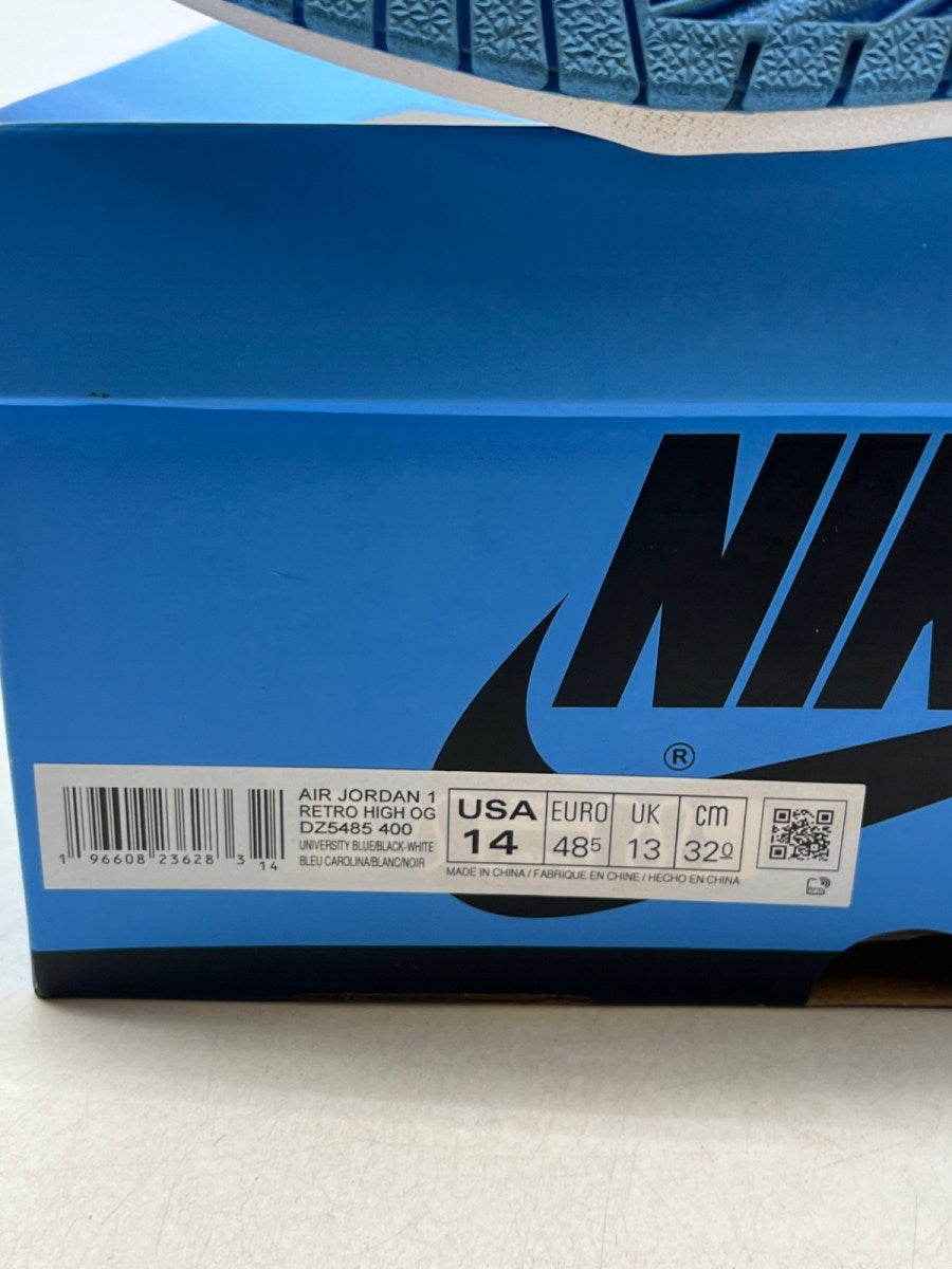 Jordan 1 Retro High OG UNC Toe 14 (Lightly Worn Pre-Owned) - Image 8