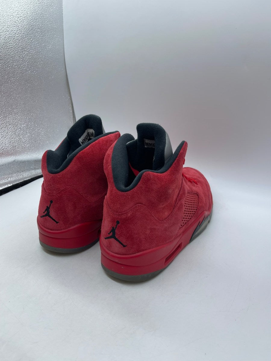 Jordan 5 Retro Red Suede 13 (Moderately Worn Pre-Owned)JordanUniversity Red/Black - Image 5