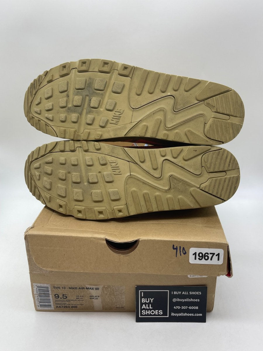 Nike Air Max 90 Off-White Desert Ore 9.5 (Moderately Worn Pre-Owned) - Image 7
