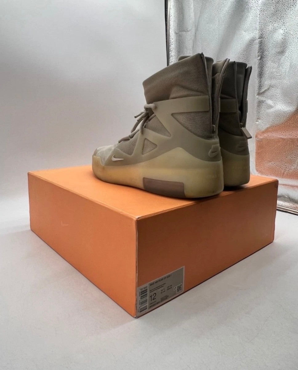 Nike Air Fear of God 1 Oatmeal 12 (Moderately Worn Pre-Owned)NikeMulti-Color/String-Oatmeal - Image 5