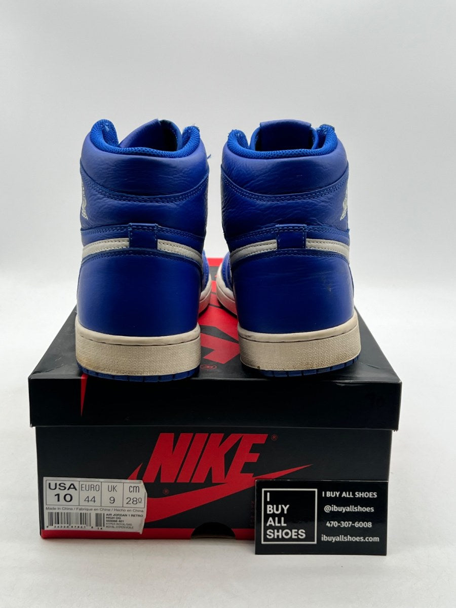 Jordan 1 Retro High Hyper Royal 10 (Moderately Worn Pre-Owned) - Image 5