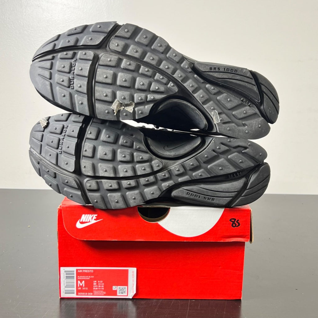 Nike Air Presto Triple Black 10-11/M (Lightly Worn Pre-Owned)NikeBlack/Black-Black - Image 6