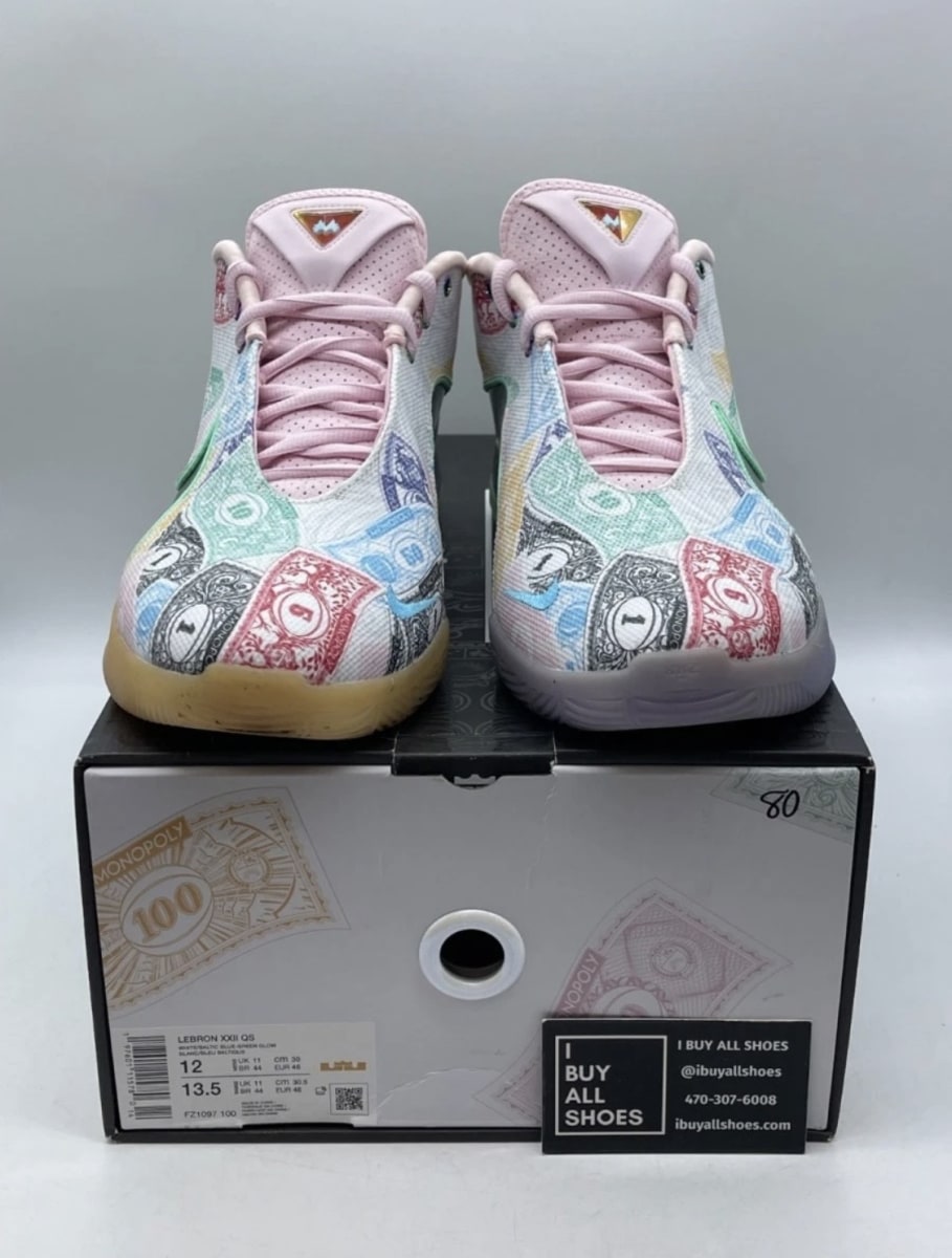Monopoly x Nike LeBron 22 QS 'Currency' 12 (Lightly Worn Pre-Owned)Nike - Image 2