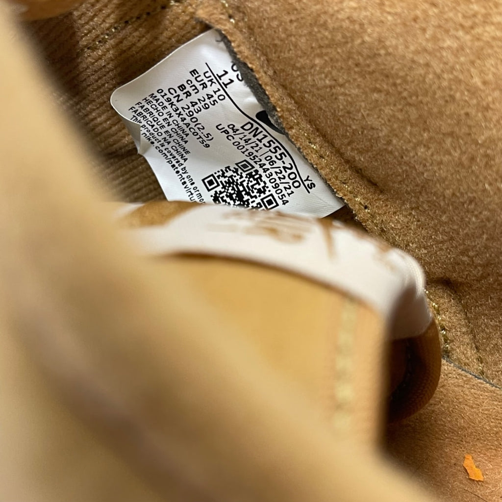 Nike Air Force 1 Low SP Supreme Wheat 11 (New Pre-Owned)NikeFlax/Flax-Gum Light Brown - Image 6