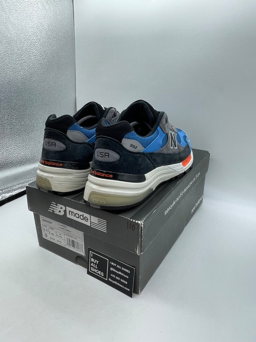 New Balance 992 Black Blue Grey 11.5 (Moderately Worn Pre-Owned) - Image 5