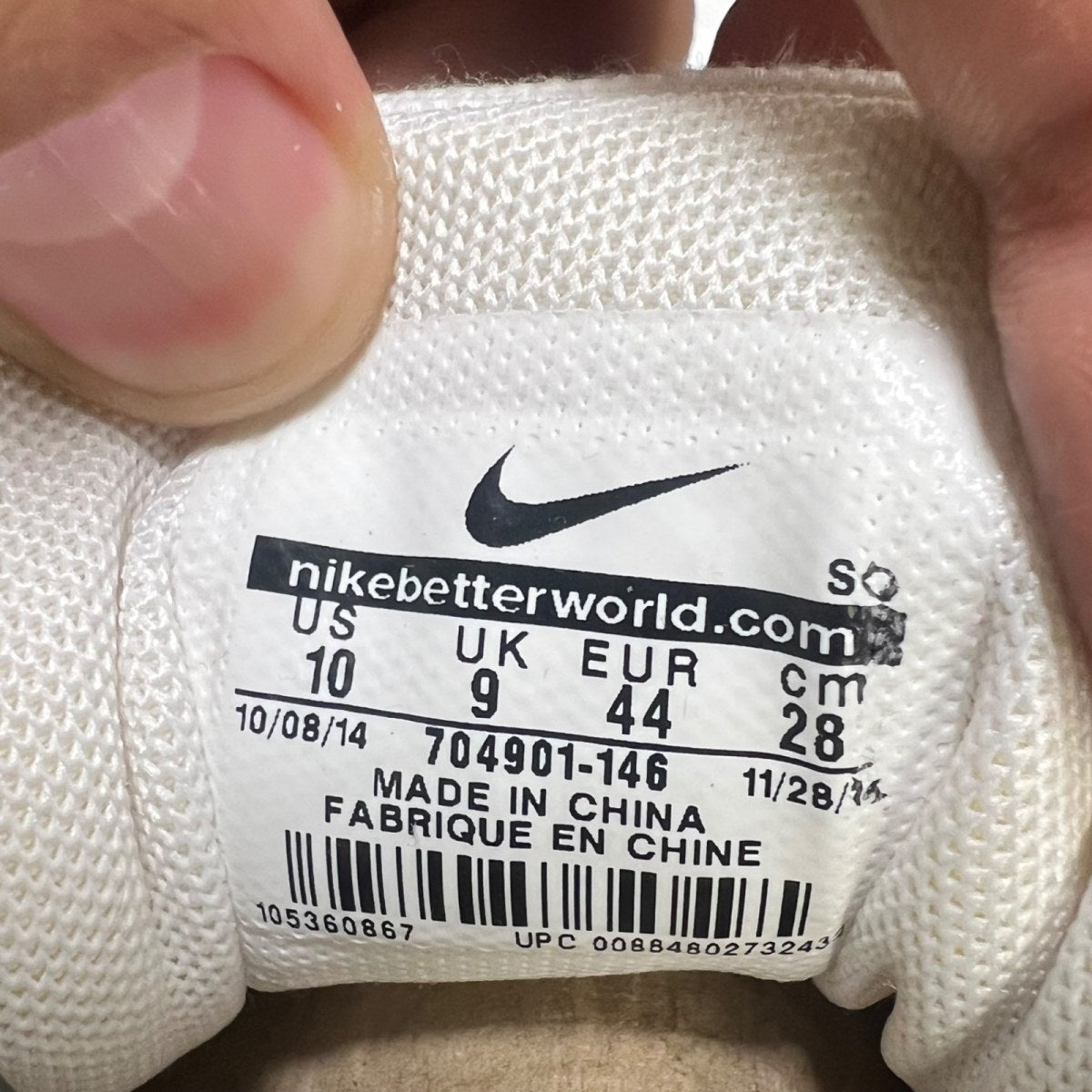 Nike Air Max 1 Patch Paris 10 (Lightly Worn Pre-Owned)NikeWhite/University Red-Obsidian - Image 6