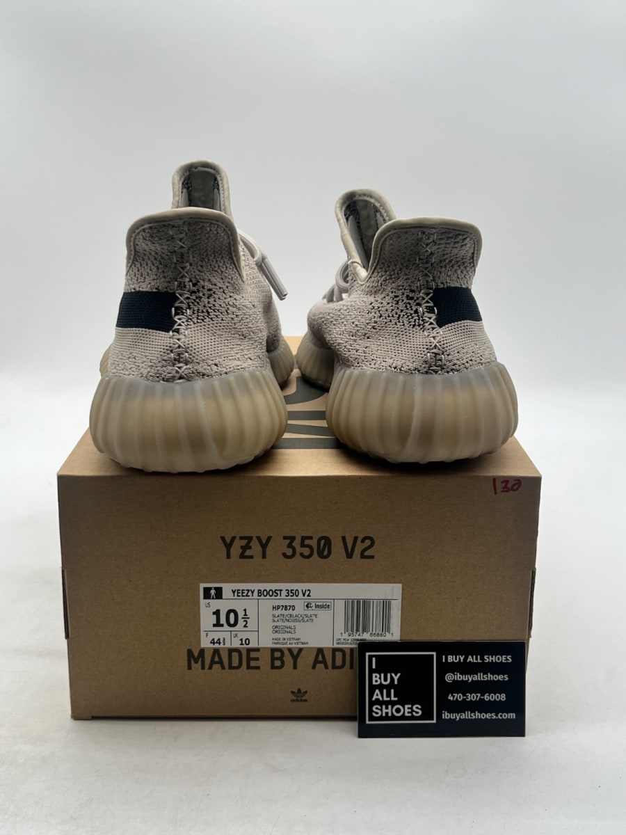 adidas Yeezy Boost 350 V2 Slate 10.5 (Lightly Worn Pre-Owned) - Image 3