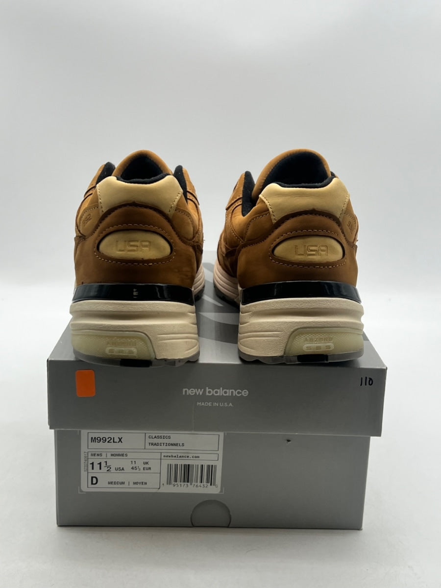 New Balance 992 MiUSA Wheat 11.5 (Lightly Worn Pre-Owned)New BalanceWheat/Brown/Off White - Image 3
