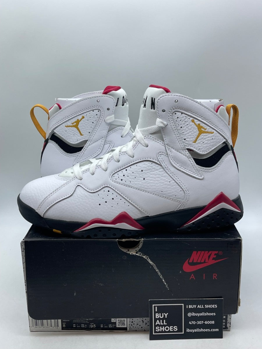 Jordan 7 Retro Cardinal (2022) 8 (Moderately Worn Pre-Owned) - Image 1