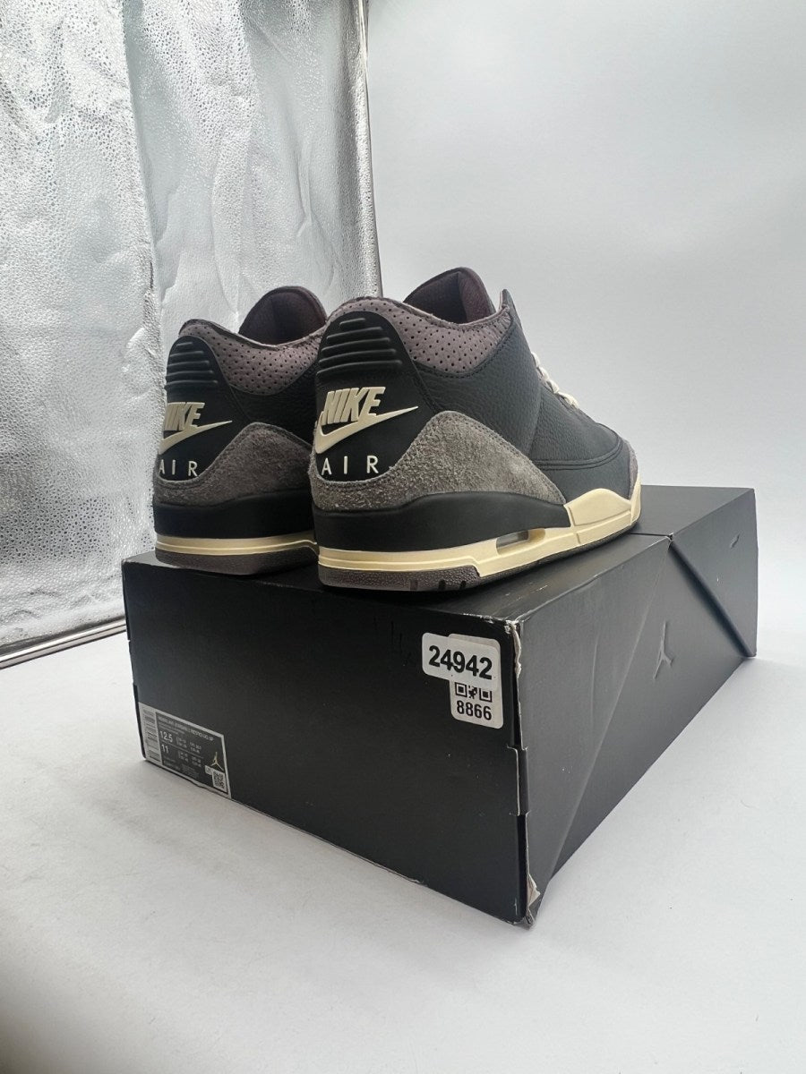 Jordan 3 Retro OG SP A Ma Maniére While You Were Sleeping (Women's) 12.5W (Lightly Worn Pre-Owned)JordanBlack/Black/Flat Pewter/Violet Ore - Image 5