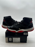 Jordan 11 Retro Playoffs (2012) 8 (Moderately Worn Pre-Owned)JordanBlack/Varsity Red-White - Image 1