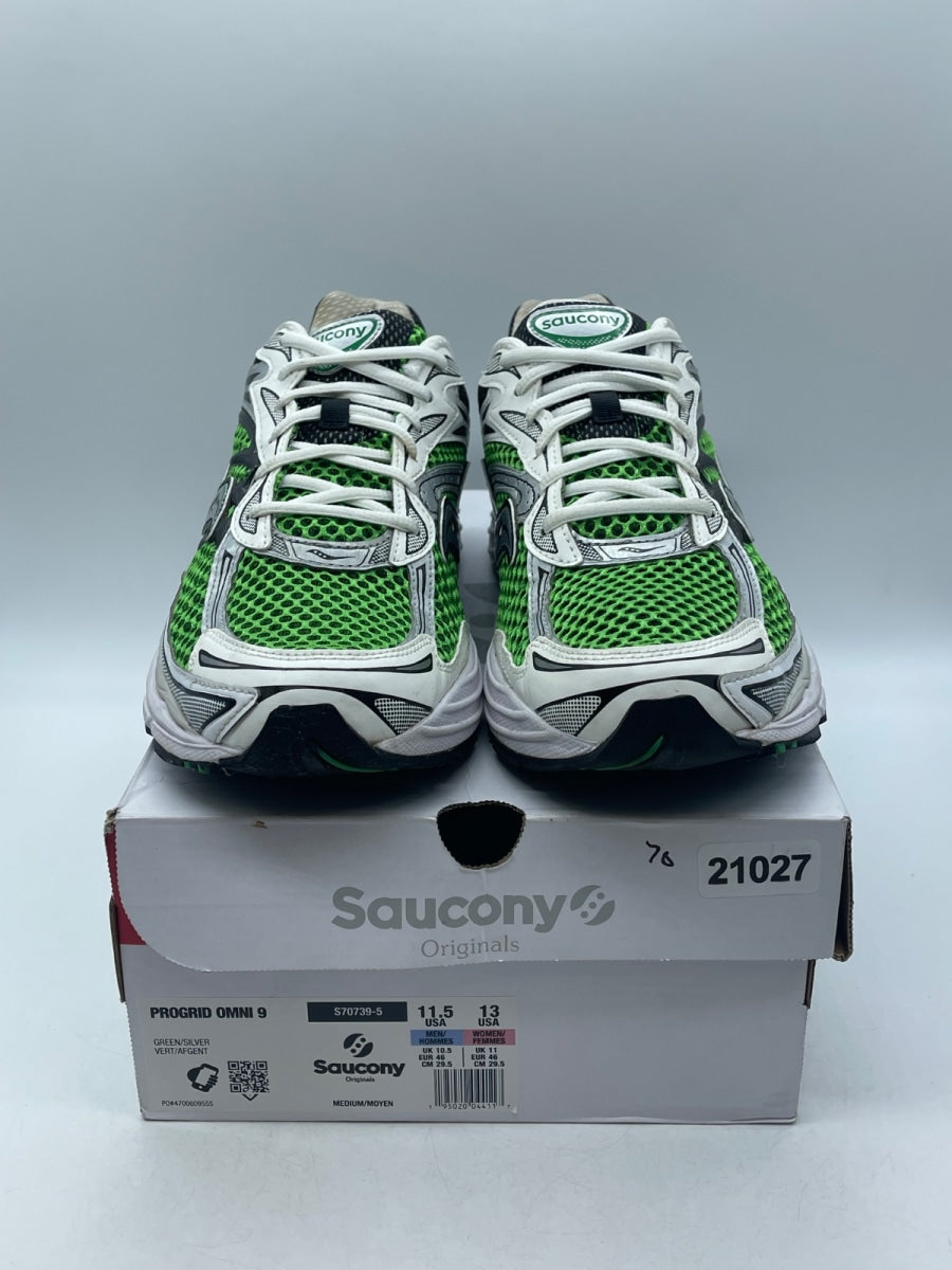 Saucony ProGrid Omni 9 OG Green Silver 11.5 (Moderately Worn Pre-Owned) - Image 2