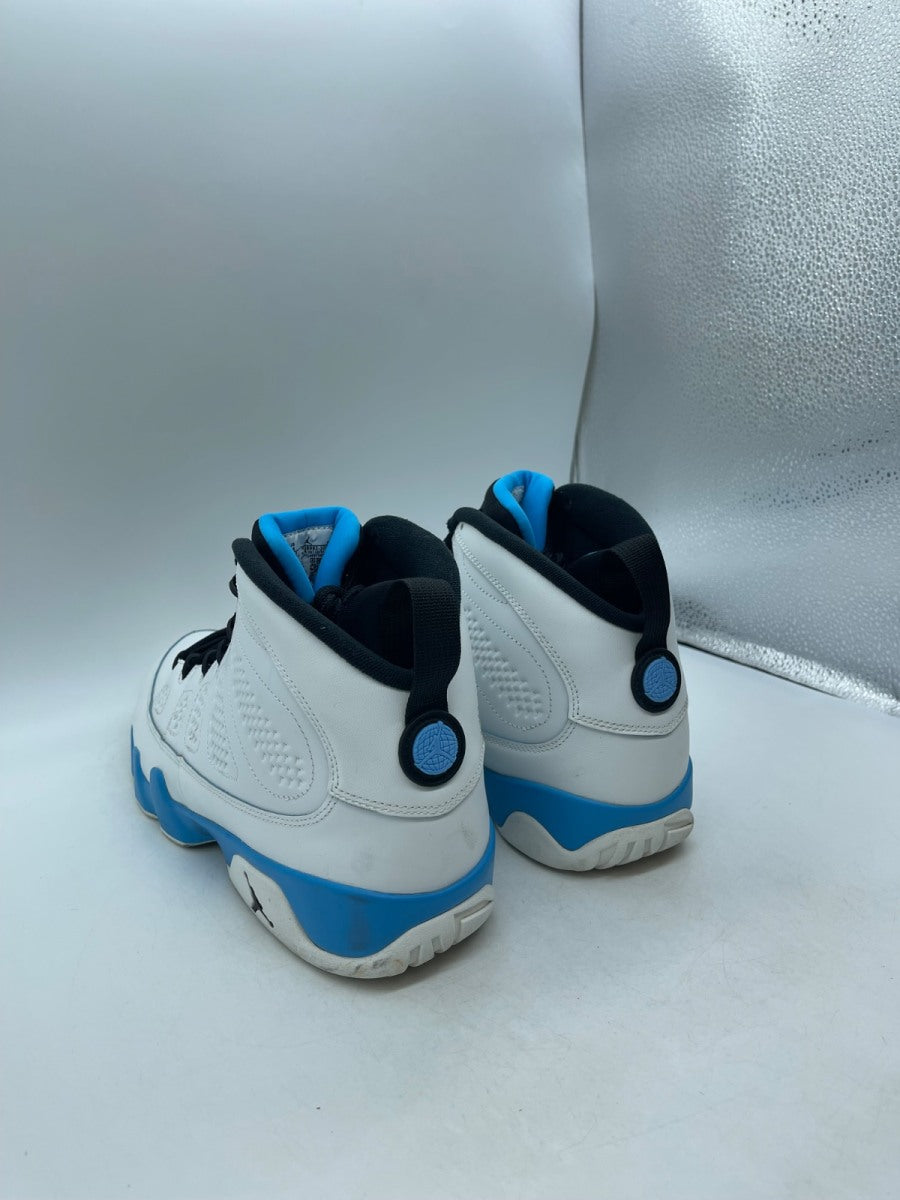 Jordan 9 Retro Powder Blue (2024) 14 (Moderately Worn Pre-Owned)JordanSummit White/Black/Dark Powder Blue - Image 4