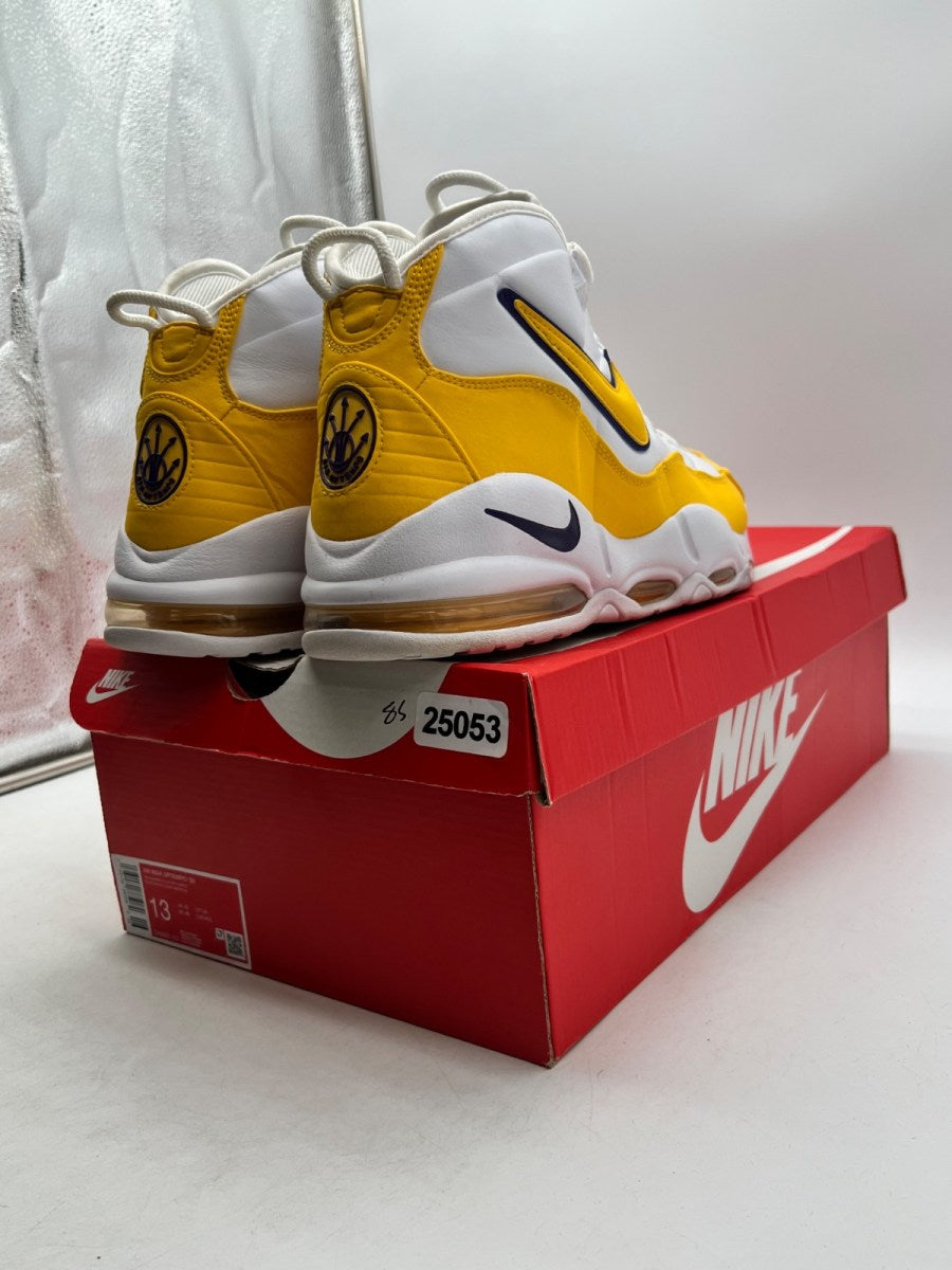 Nike Air Max Uptempo 95 Lakers 13 (Lightly Worn Pre-Owned)NikeWhite/Amarillo/Court Purple - Image 5