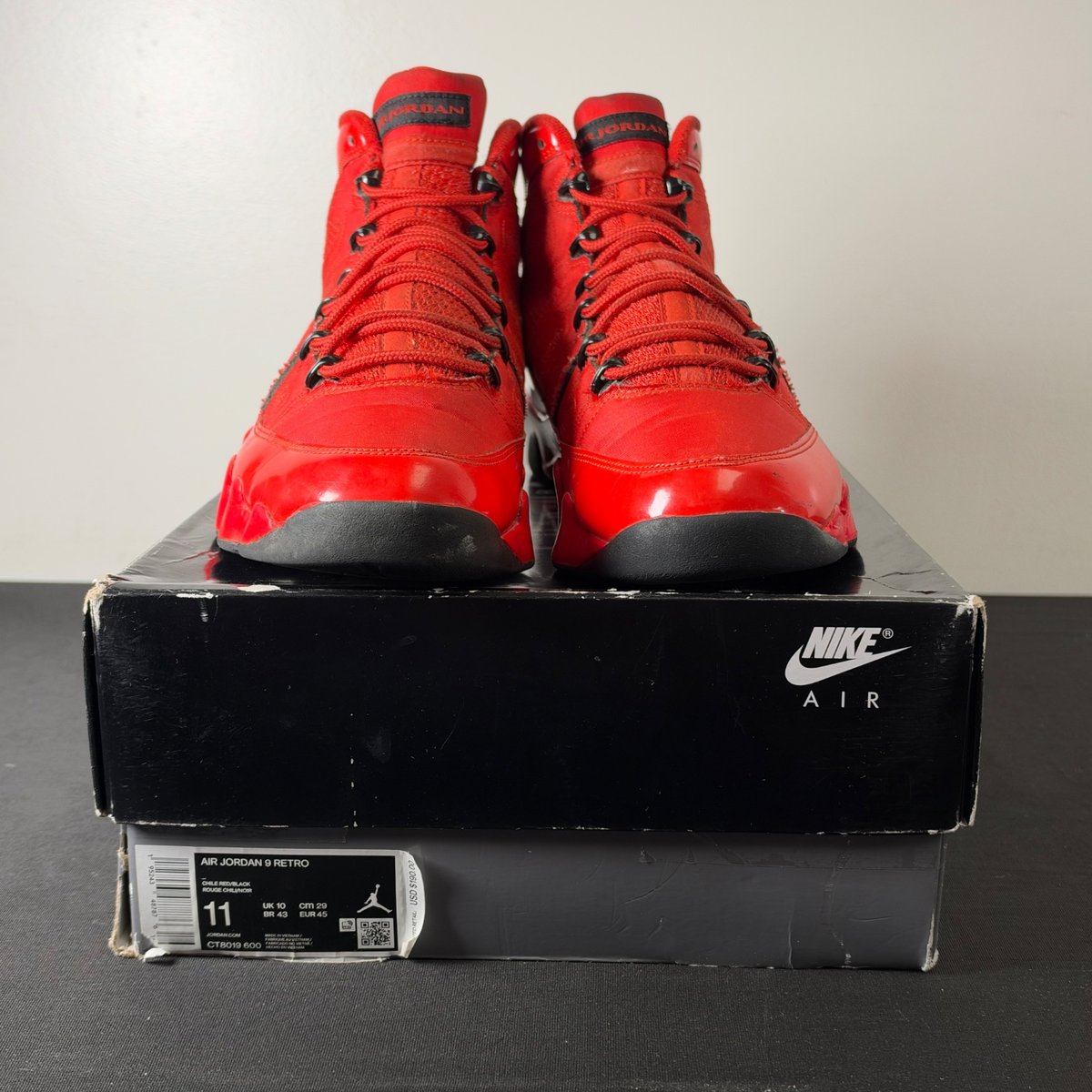 Jordan 9 Retro Chile Red (Size 11) - aux