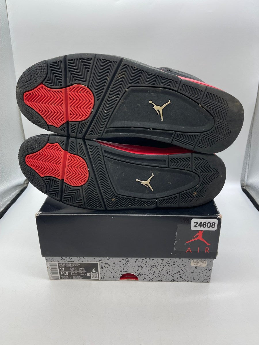 Jordan 4 Retro Red Thunder 13 (Moderately Worn Pre-Owned)JordanBlack/Multi-Color-Multi-Color-Crimson - Image 7