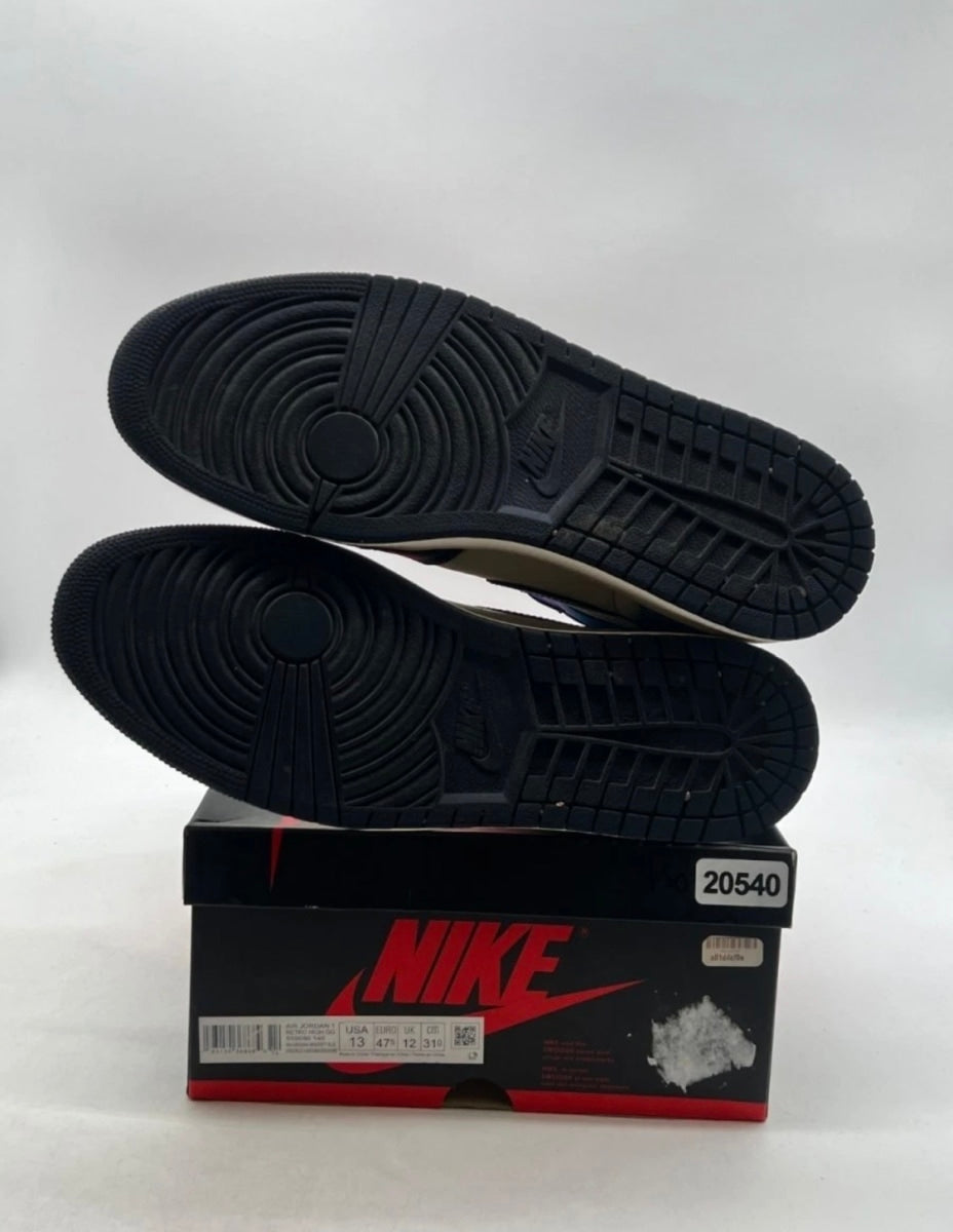 Jordan 1 Retro High Obsidian 13 (Lightly Worn Pre-Owned)JordanSail/Obsidian-University Blue - Image 8
