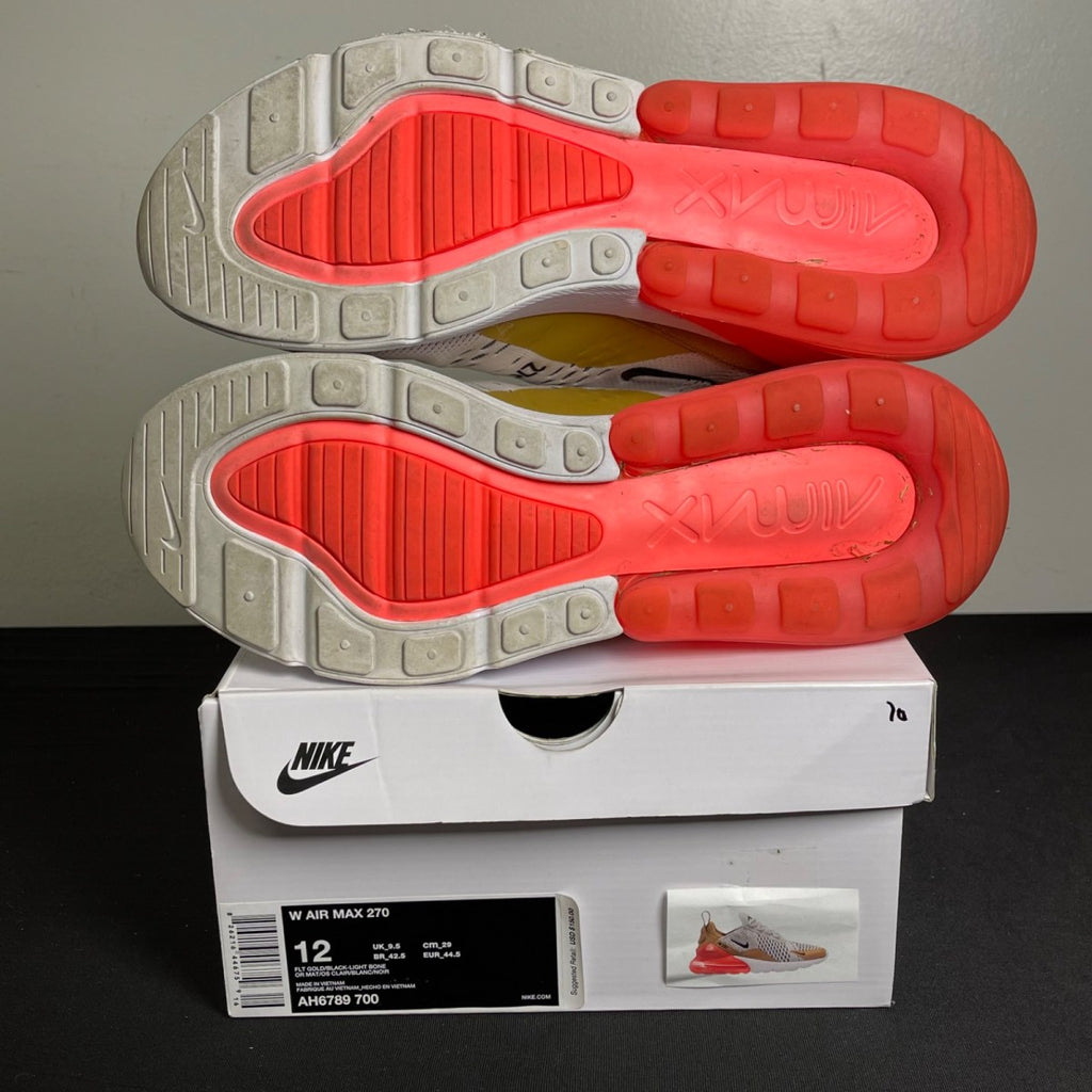 Nike Air Max 270 Flat Gold (Women's) (Size 12W) - Image 5