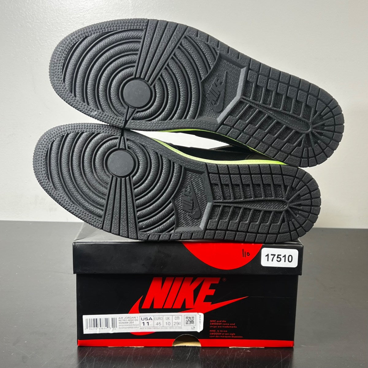 Jordan 1 Retro High Tokyo Bio Hack 11 (Lightly Worn Pre-Owned)JordanBaroque Brown/Black-Laser Orange-Racer Pink - Image 6