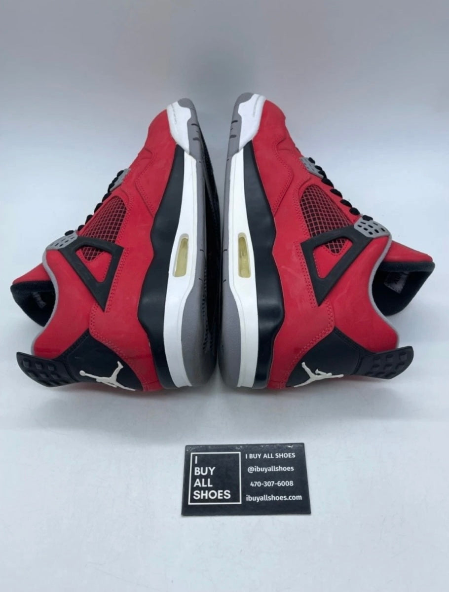 Jordan 4 Retro Toro Bravo 11.5 (Lightly Worn Pre-Owned)JordanFire Red/White-Black-Cement Grey - Image 6