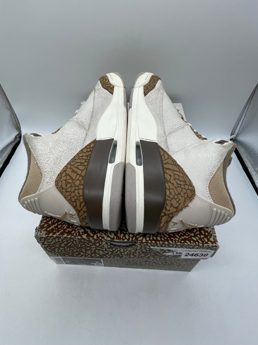 Jordan 3 Retro Palomino 9.5 (Moderately Worn Pre-Owned)JordanLight Orewood Brown/Metallic Gold/Light British Tan/Palomino - Image 6