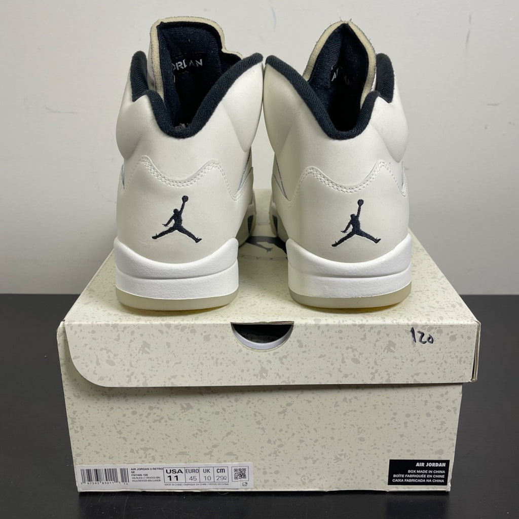 Jordan 5 Retro SE Sail 11 (Moderately Worn Pre-Owned)JordanSail/Black/Light Orewood Brown/Coconut Milk - Image 4