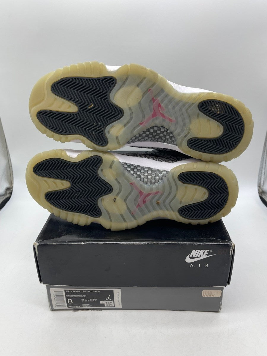 Jordan 11 Retro Low IE Black Cement 8 (Moderately Worn Pre-Owned) - Image 7