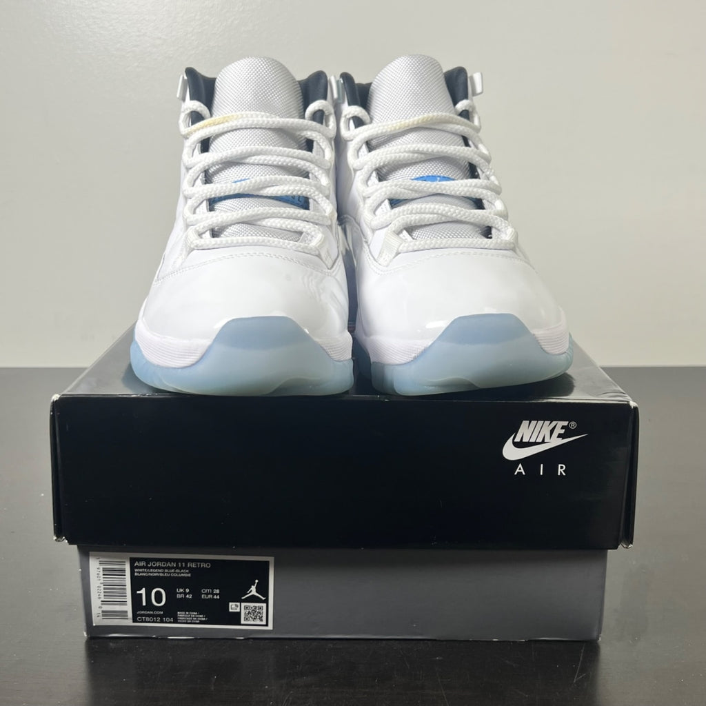 Jordan 11 Retro Legend Blue (2024) 10 (Lightly Worn Pre-Owned)JordanWhite/Legend Blue/Black - Image 2