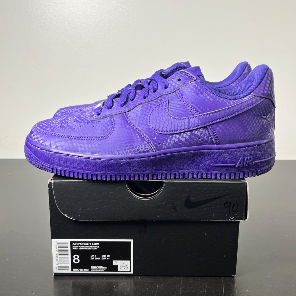 Nike Air Force 1 Low Kobe Bryant Court Purple 8 (Lightly Worn Pre-Owned)NikeCourt Purple/Court Purple - Image 3