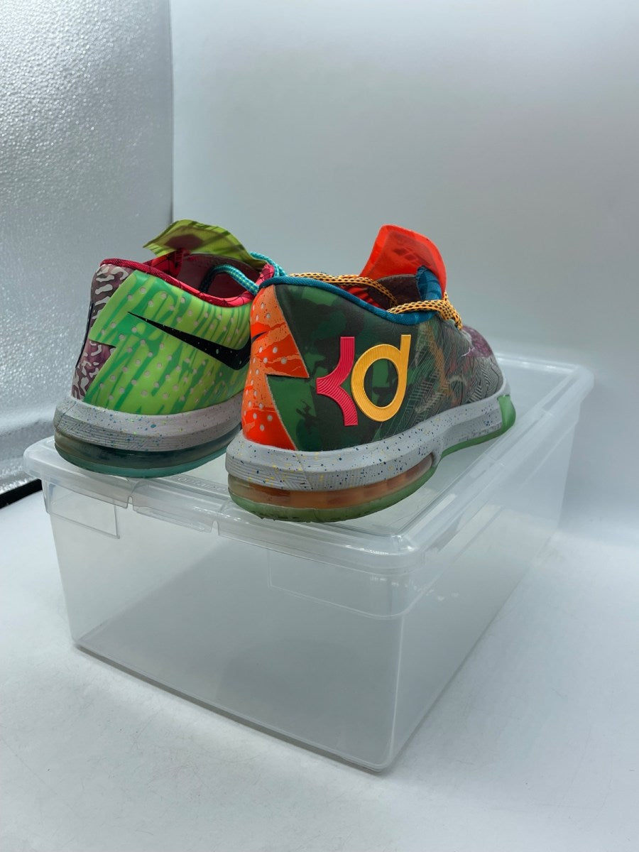 Nike KD 6 What the KD 9 (Moderately Worn Pre-Owned)NikeHoop Purple/Urgent Orange-Shark - Image 5